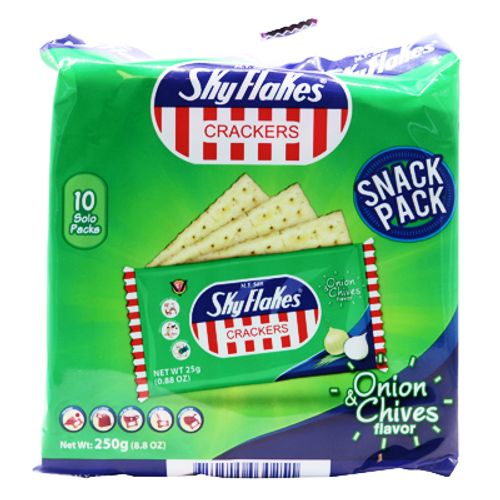 Skyflakes Crackers – Onion & Chives 10x25g (HALAL) ( ikke på lager )