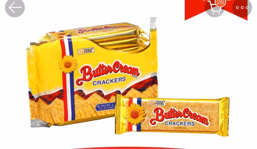 Croley Foods BUTTER CREAM CRACKER ORIGINAL 250g 10 pcs