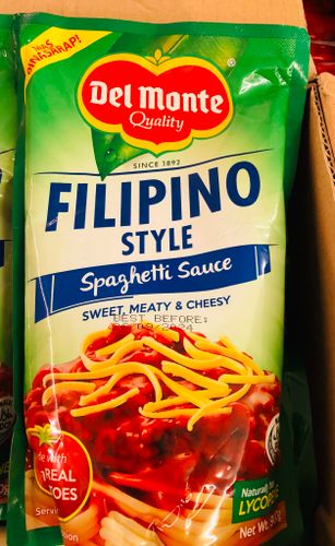 Del monte Filipino style spaghetti sauce sweet, meaty & cheesy 500g