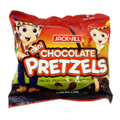 Jack n jill chocolate pretzels 28g