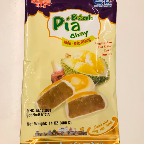 Vegetarian pia cake Taro with durian 400g