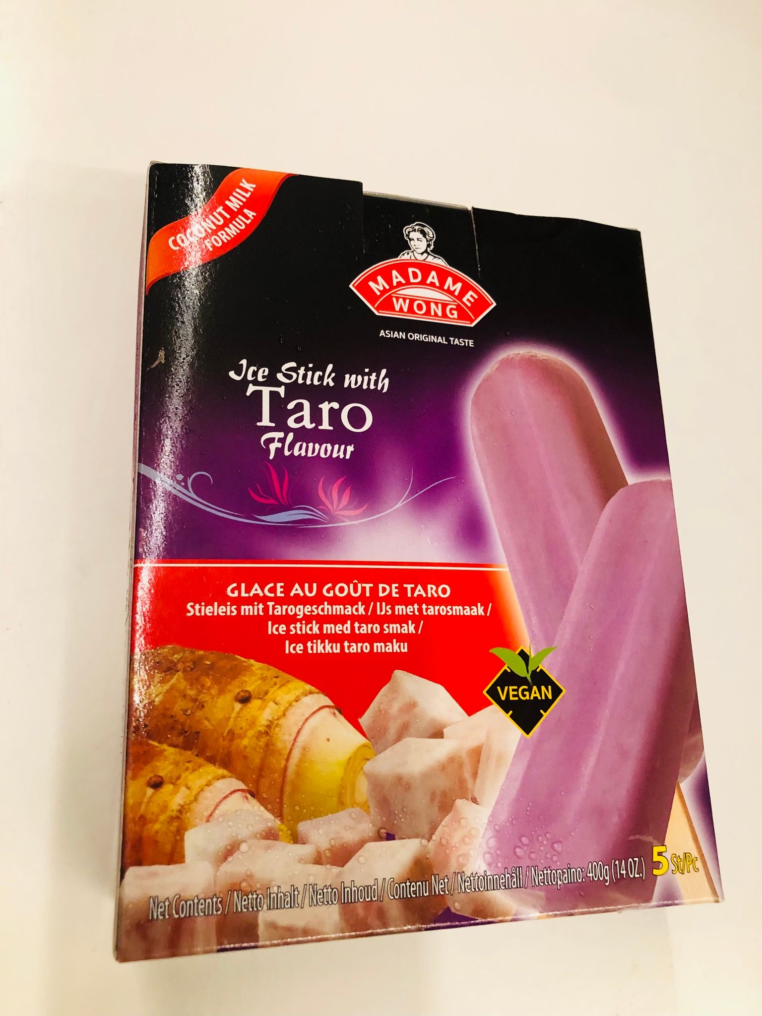 Ice cream / ice stick taro flavor 5 stk