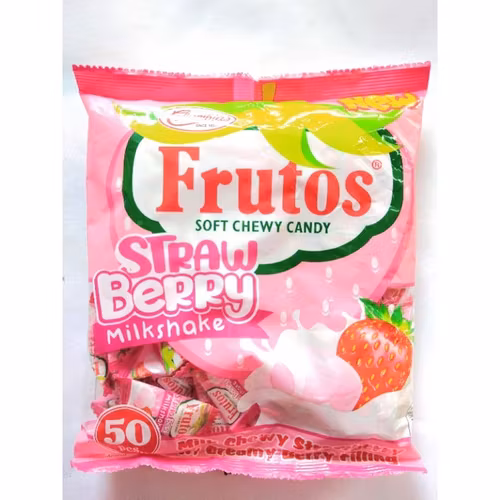 Prutos strawberry candy 50 pcs
