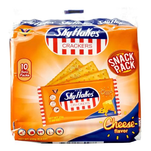 MY San - Skyflakes Crackers Cheese Flavor 25 G X 10 PACK ( ikke på lager )