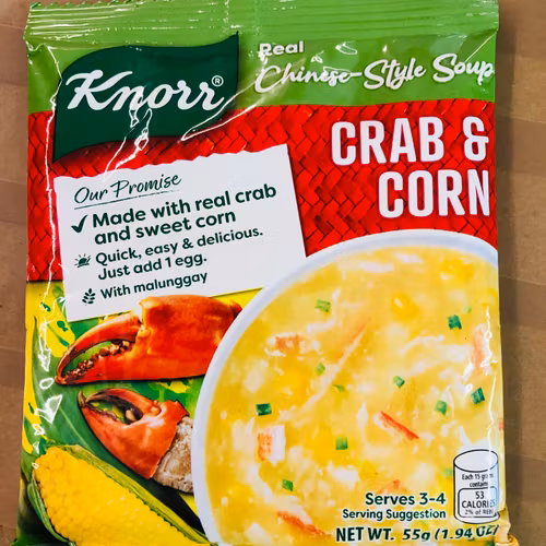 Knorr real chinese -style soup Crab& corn 55g
