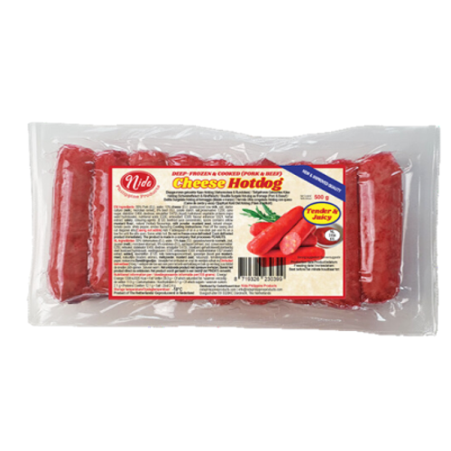 Cheese hotdog Tender & juicy 500g