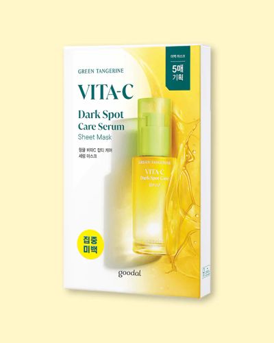 GREEN TANGERINE VITA C DARK SPOT CARE SERUM SHEET MASK