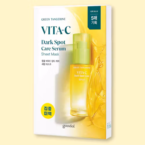 GREEN TANGERINE VITA C DARK SPOT CARE SERUM SHEET MASK