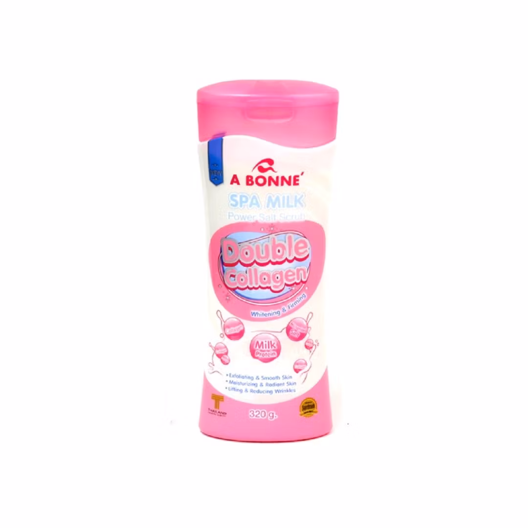 A BONNE Spa milk power salt scrub double collagen 320g (  ikke på lager )