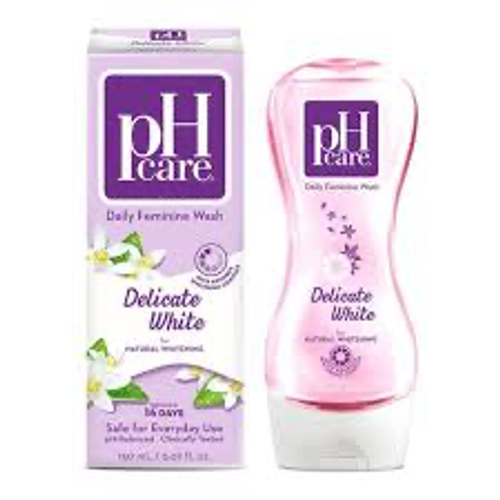 PH CARE Delicate White 150mlPh Care Daily Feminine Wash Delicate White is a gentle feminine cleanser/wash with natural whitening for healthy and odor-free intimate hygiene. ( ikke på lager )