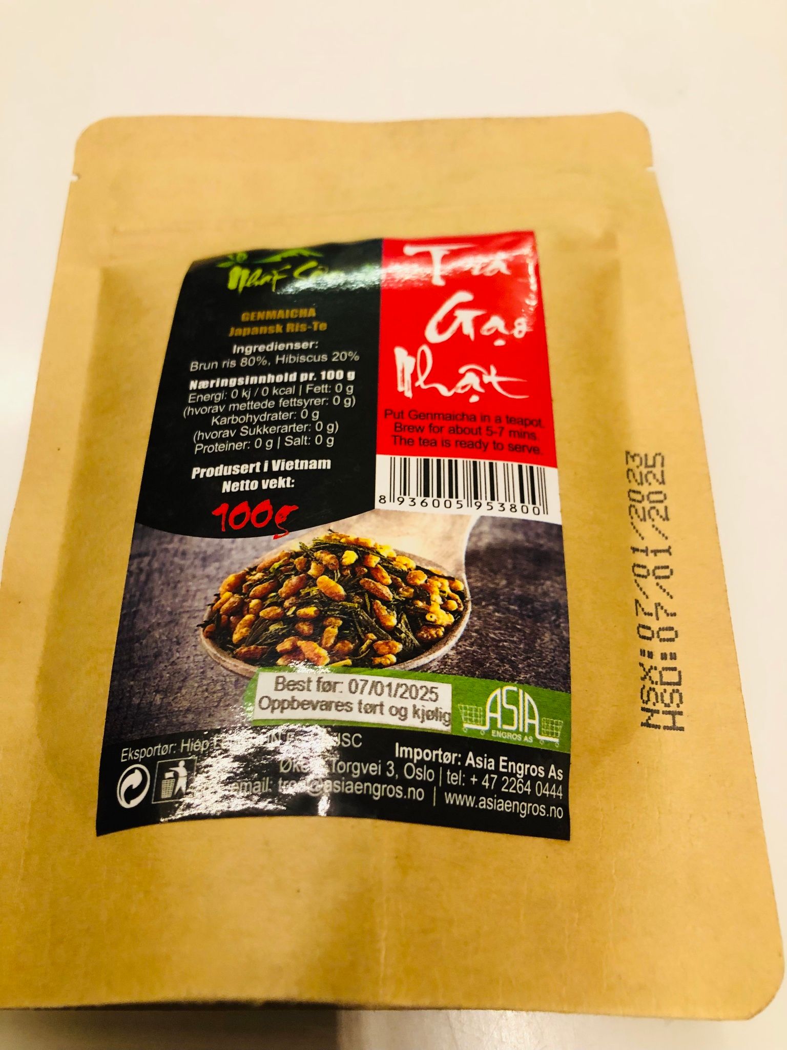 Phut Son  JAPANSK RIS TE GENMAICHA / TRA GAO NHAT 100g