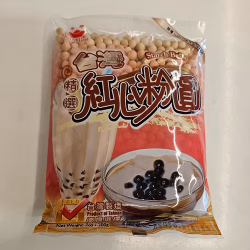KIMBO Starch ball tapioca 200g for bubble tea/ Milk team & dessert ( super tilbud pga dato)