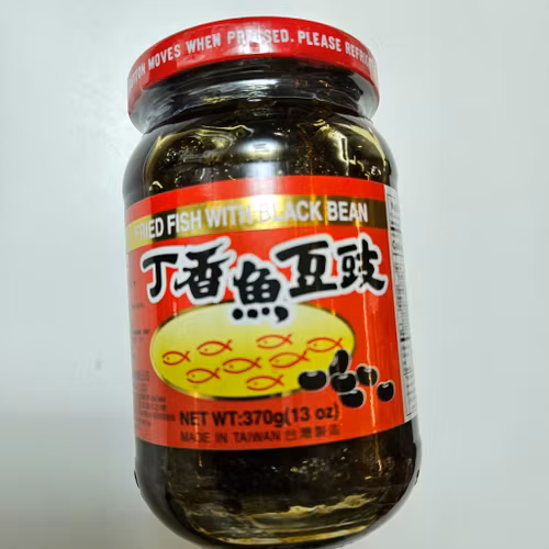 Freid dilis fish with black bean 370g / perfect  for Rice /green salad
