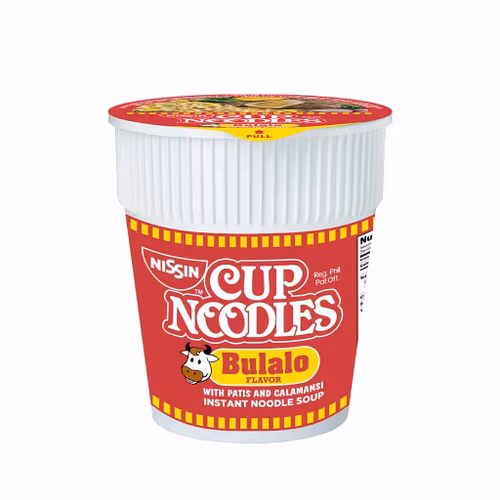 Nissin cup Noodles Bulalo flavor with patis and Calamansi 100g