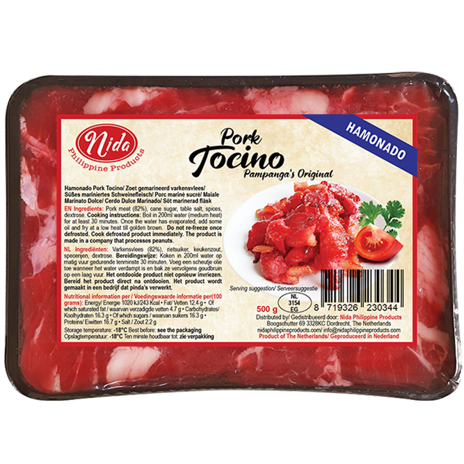 Nidas pork tocino super juicy and tasty Best seller 500g
