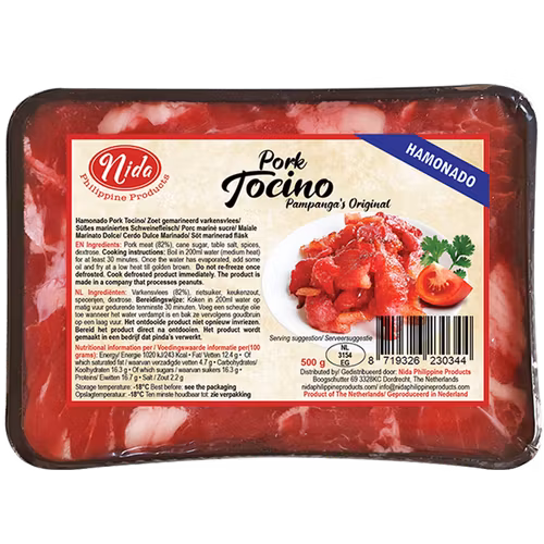 Nidas pork tocino super juicy and tasty Best seller 500g