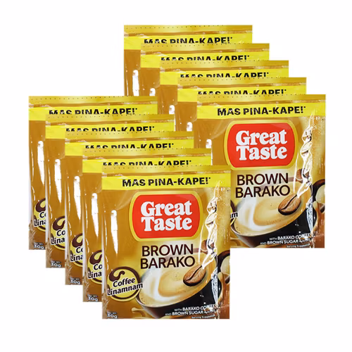 Great taste brown barako /God smak Brun Barako kaffeblanding  30g (10 stk )