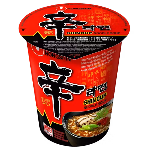 Nongshim Shincup noodle Gourmet spicy 68