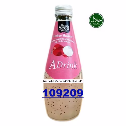 A-DRINK Basil seed drink with LYCHEE 290ml
