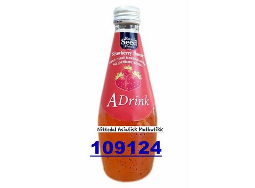 A-DRINK Basil seed with STRAWBERRY 290ml