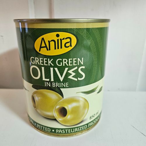 Anira greek green  olive's in brine / Oliven  crunchy and tasty  850ml