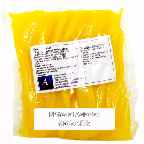 Lutos Sushiyo Yellow Radish Strips 1 kg