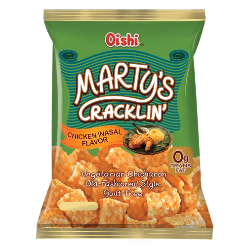 Marty's crackin 90g/ Vegetarisk Chicharon Gammeldags stil. Skyldfri