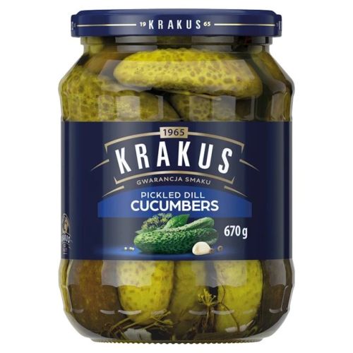 KRAKUS Pickled dill cucumbers 670g