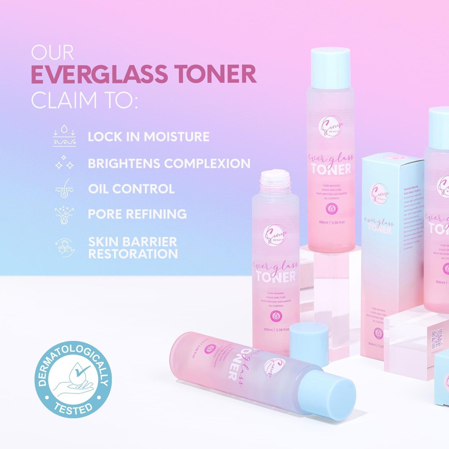 Sereese Beauty, Everglass-toner 100 ml