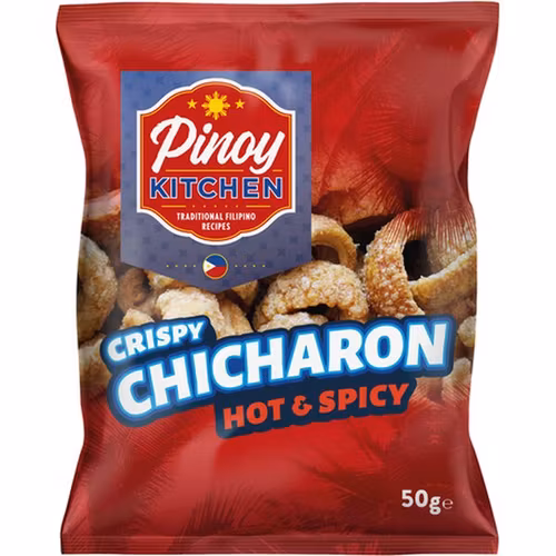 Pinoy kitchen crispy Chicharon hot & spicy  50g