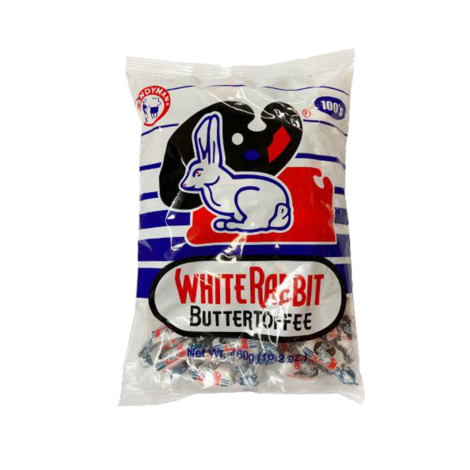 White Rabbit butter Toffee candy 100 stk  460g