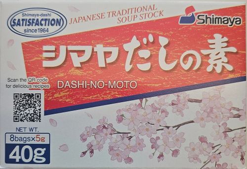 DASHI-NO-MOTO 40G 8 BAGS 5G/ JAPANESE  TRADITIONAL  SOUP STOCK, Product of Japan