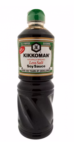 KIKKOMAN Soy Sauce Less Salt (Vegan) 1L