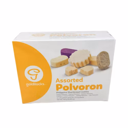 Goldilocks polvoron assorted  24 stk
