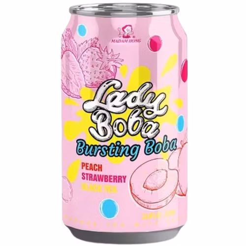 380,00	304,00	-20.0%	1.0	304,00	45,60	15 %	349,60 109489  NYHET - MADAM HONG Peach + Strawberry Bubble Tea