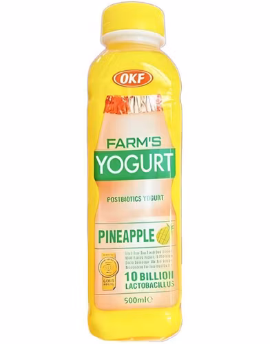 OKF Farm's Yogurt Pineapple - Drikkeyoghurt med Ananassmak 350 ml (Korea)