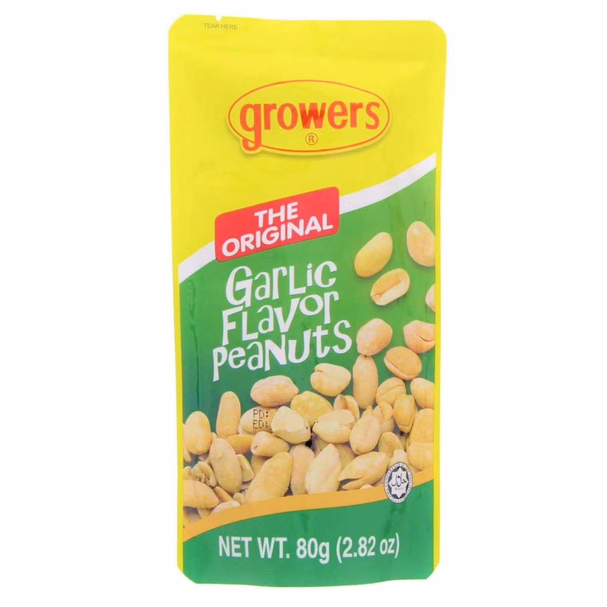 Growers original  garlic flavpr peanuts 80g