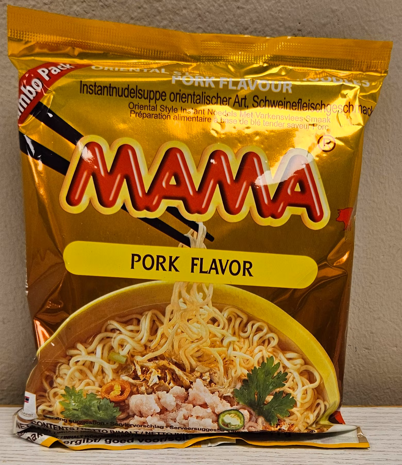 Mama pork flavor
