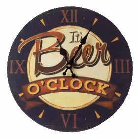 Väggklocka Beer O´clock (34cm)