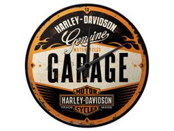 Väggklocka - Harley Davidson Garage