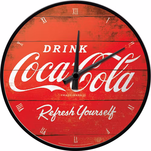 Väggklocka - Drink Coca-Cola Refresh yourself