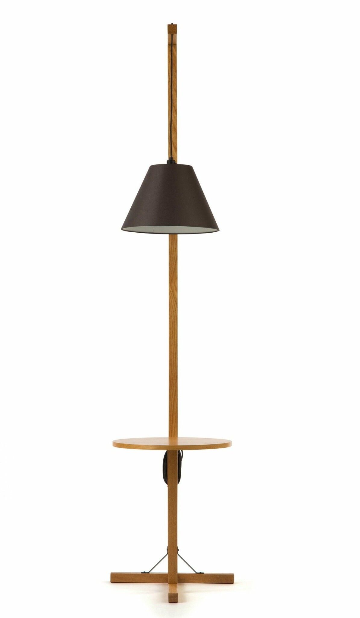 DARK SHADE Golvlampa med sidobord