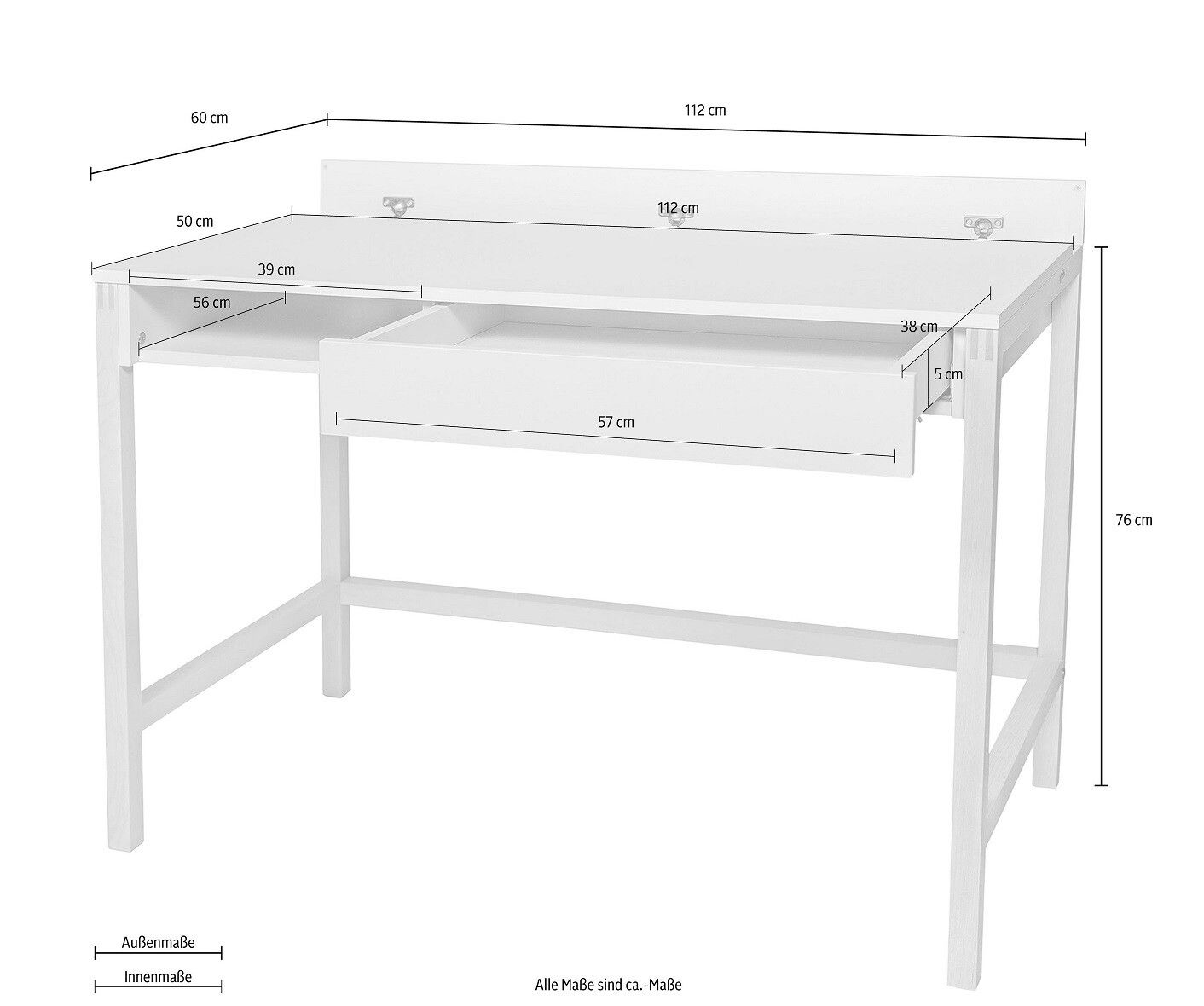 NORTHGATE GREY Skrivbord