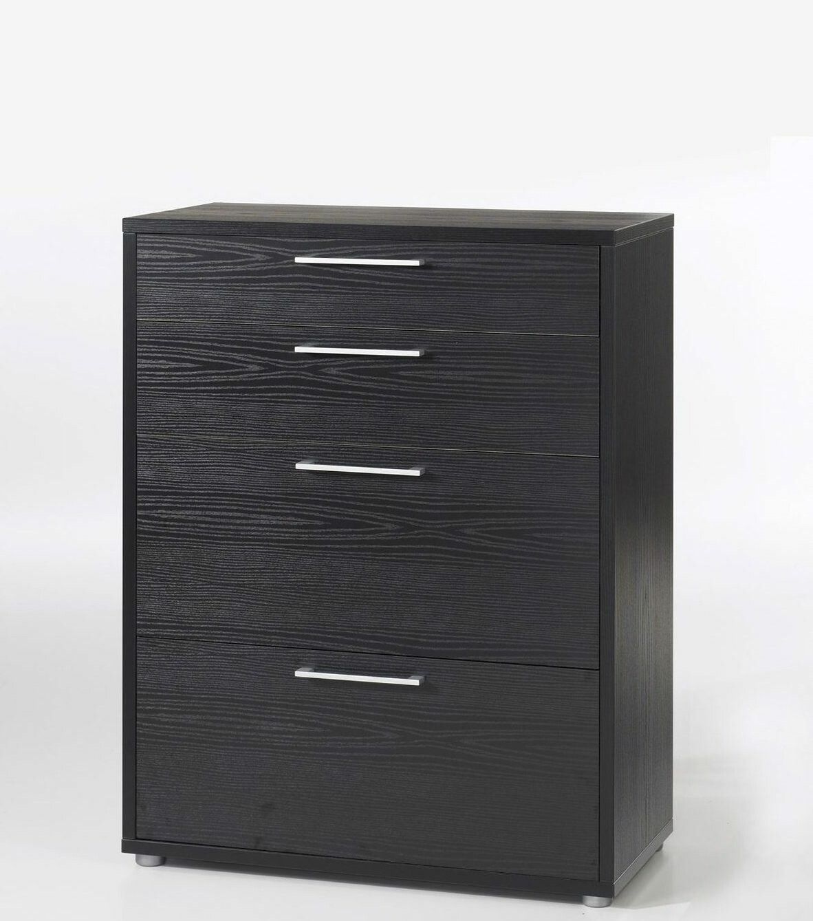 PRIMA 80400/158 SVART Byrå med 4 lådor 