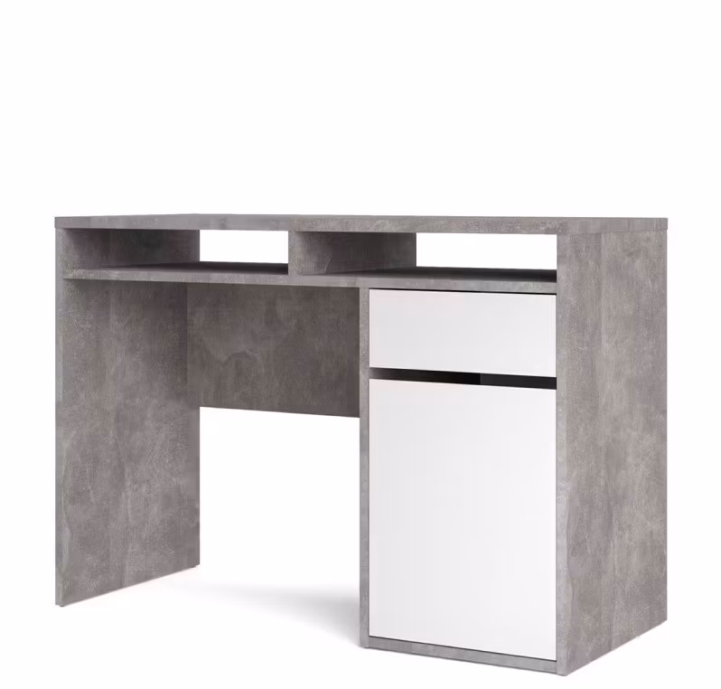 FUNCTION 70488 BETONG/VIT Skrivbord