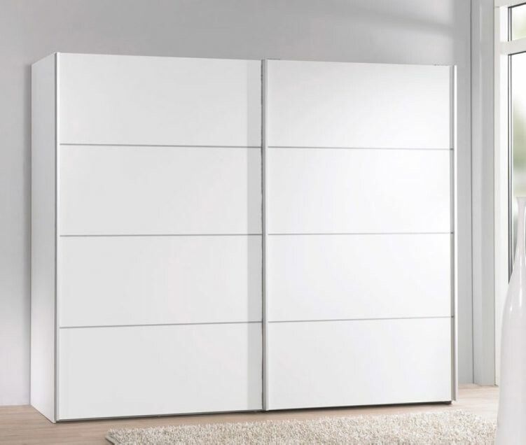VERONA 75280/08 VIT Garderob med skjutdörrar