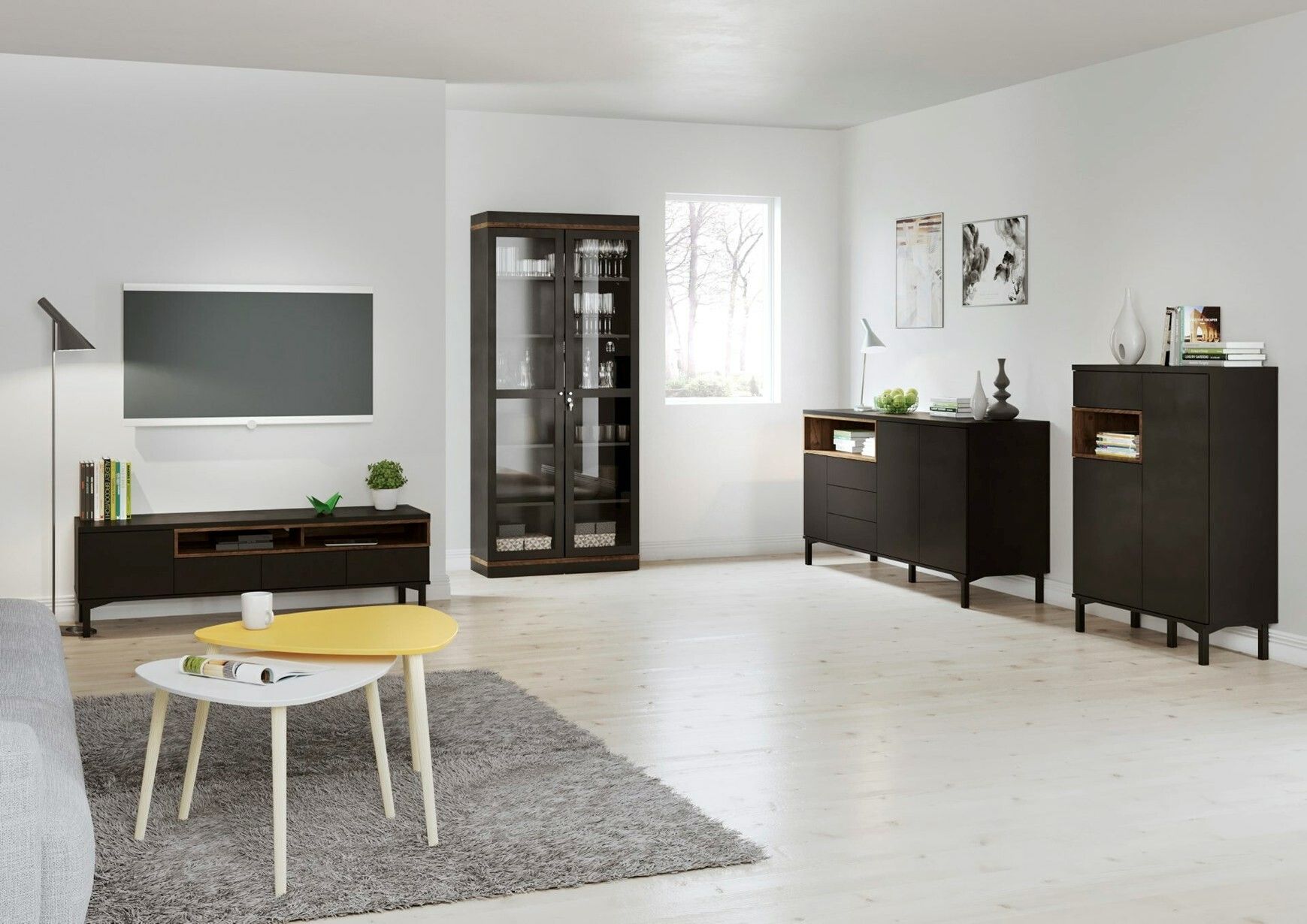AGAVE SVART/VALNÖT Sideboard