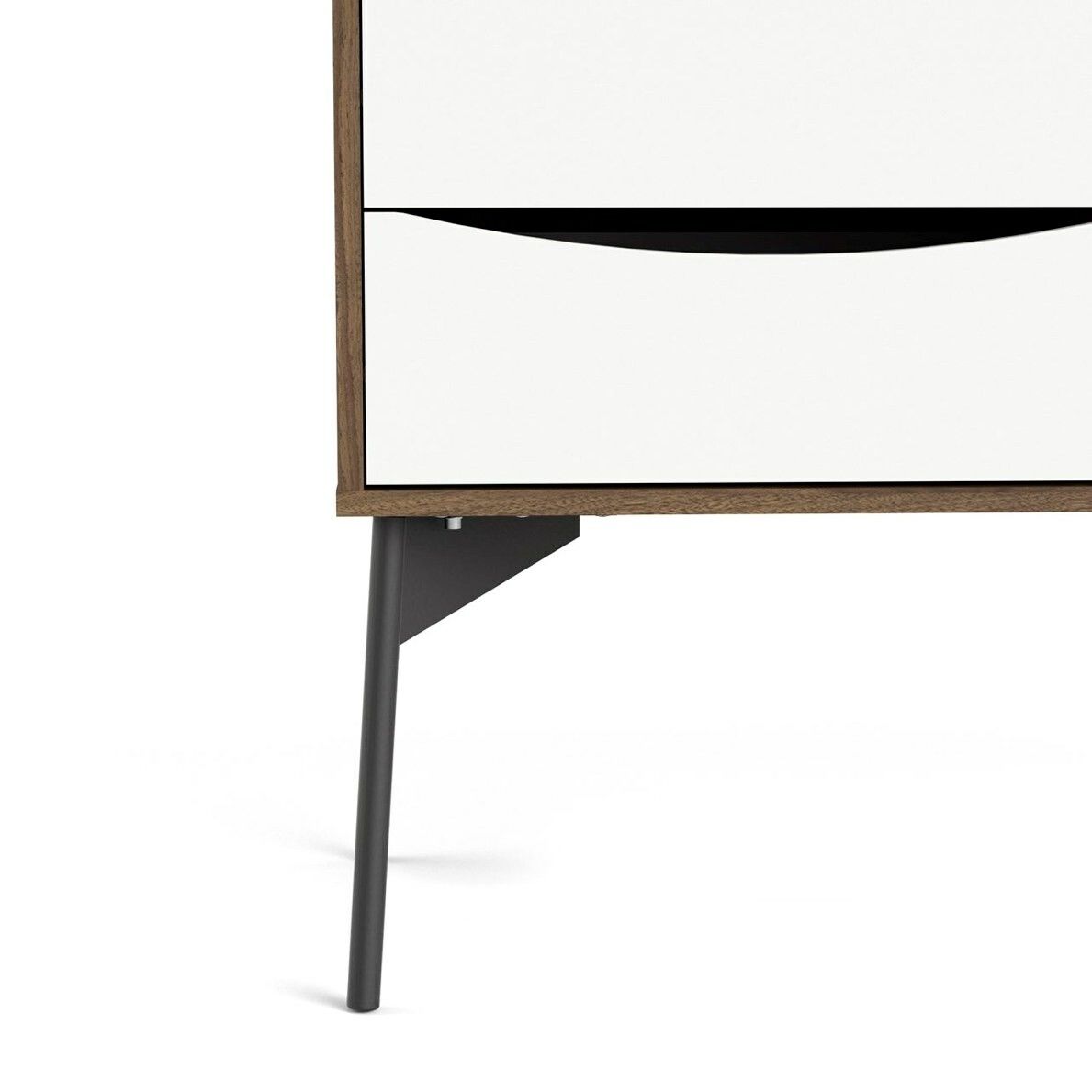 FUR WALNUT 86133 Skänk med 2 dörrar och 3 lådor