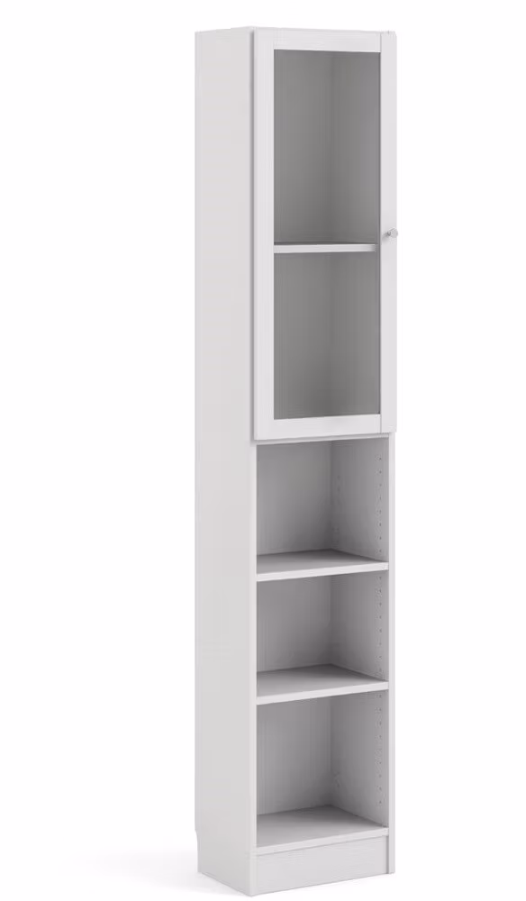 BASIC 71760/20 VIT med 1 glasdörr