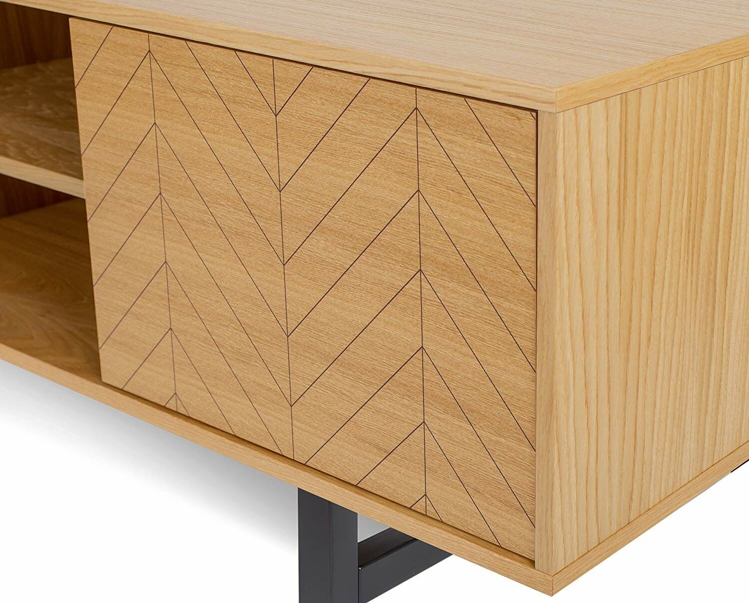CAMDEN HERRINGBONE PRINT Tv-bänk
